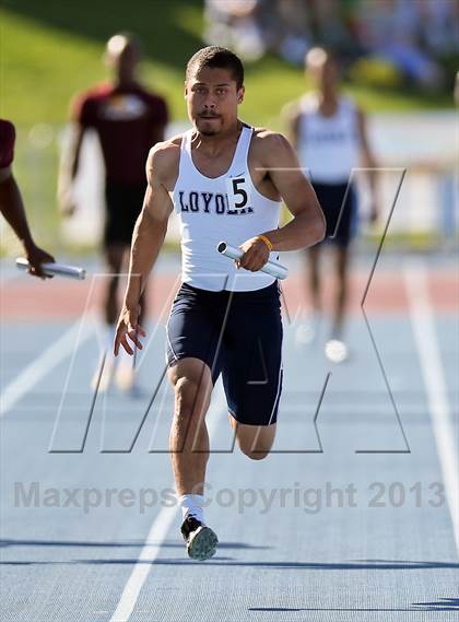 Thumbnail 3 in CIF State Track & Field Championships (Boys 4x100 Relay) photogallery.