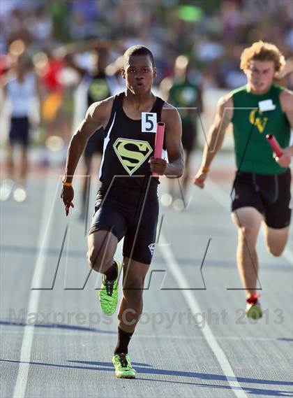 Thumbnail 2 in CIF State Track & Field Championships (Boys 4x100 Relay) photogallery.