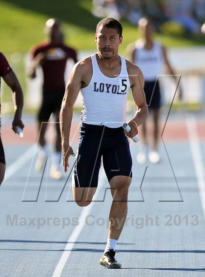 Thumbnail 1 in CIF State Track & Field Championships (Boys 4x100 Relay) photogallery.