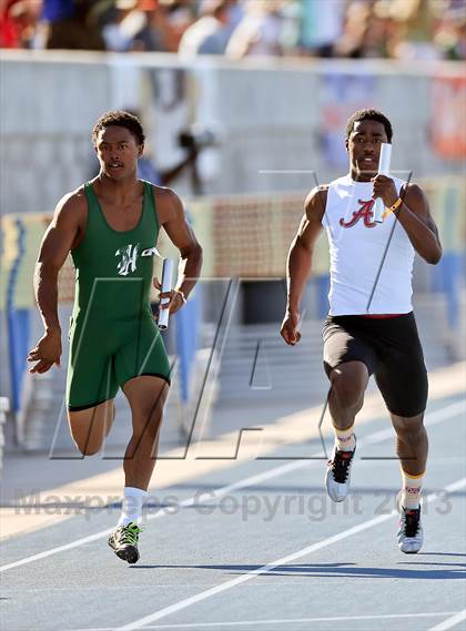 Thumbnail 2 in CIF State Track & Field Championships (Boys 4x100 Relay) photogallery.