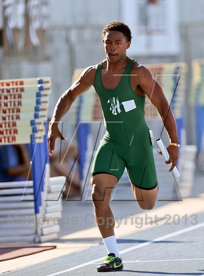 Thumbnail 1 in CIF State Track & Field Championships (Boys 4x100 Relay) photogallery.