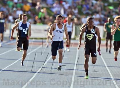 Thumbnail 2 in CIF State Track & Field Championships (Boys 4x100 Relay) photogallery.