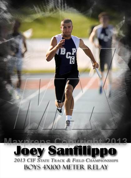 Thumbnail 2 in CIF State Track & Field Championships (Boys 4x100 Relay) photogallery.