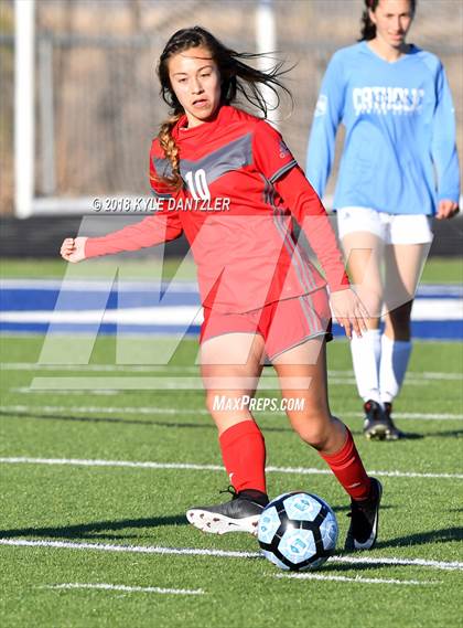 Thumbnail 3 in Odessa @ Nolan Catholic (National Elite Prep Showcase) photogallery.