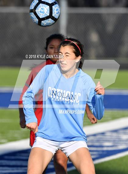 Thumbnail 1 in Odessa @ Nolan Catholic (National Elite Prep Showcase) photogallery.