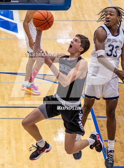 Thumbnail 1 in Mt. Zion Prep Academy vs. Corner Canyon (5 for the Fight National Hoopfest) photogallery.