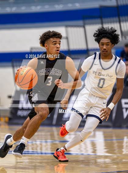 Thumbnail 3 in Mt. Zion Prep Academy vs. Corner Canyon (5 for the Fight National Hoopfest) photogallery.