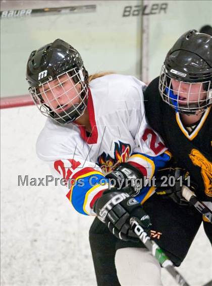 Thumbnail 3 in St. Croix Valley (River Falls) vs Eveleth-Gilbert (Schwan Cup) photogallery.