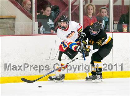 Thumbnail 1 in St. Croix Valley (River Falls) vs Eveleth-Gilbert (Schwan Cup) photogallery.