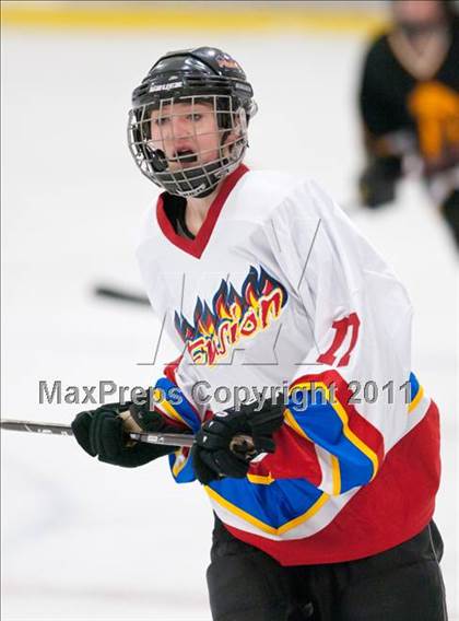Thumbnail 3 in St. Croix Valley (River Falls) vs Eveleth-Gilbert (Schwan Cup) photogallery.