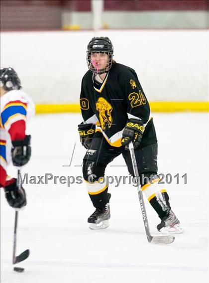 Thumbnail 2 in St. Croix Valley (River Falls) vs Eveleth-Gilbert (Schwan Cup) photogallery.