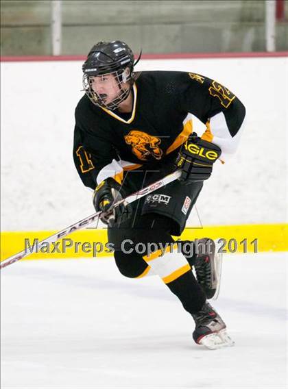Thumbnail 2 in St. Croix Valley (River Falls) vs Eveleth-Gilbert (Schwan Cup) photogallery.