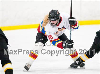 Thumbnail 3 in St. Croix Valley (River Falls) vs Eveleth-Gilbert (Schwan Cup) photogallery.