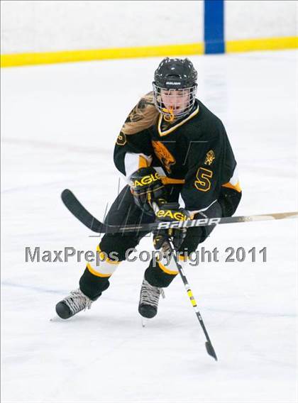 Thumbnail 1 in St. Croix Valley (River Falls) vs Eveleth-Gilbert (Schwan Cup) photogallery.