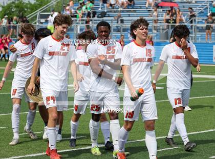 Thumbnail 2 in Wakeland vs. Dripping Springs (UIL 5A Boys Soccer State Final) photogallery.