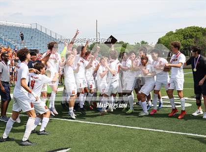 Thumbnail 3 in Wakeland vs. Dripping Springs (UIL 5A Boys Soccer State Final) photogallery.