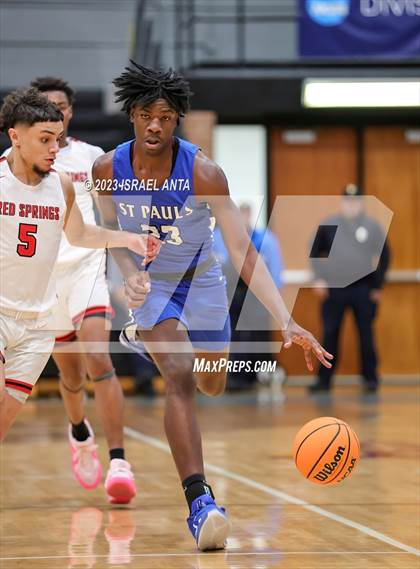 Thumbnail 1 in St. Pauls vs. Red Springs (2023 Robeson County Shootout) photogallery.