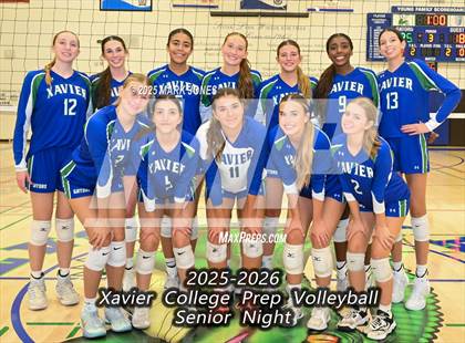 Thumbnail 1 in Xavier College Prep vs. Desert Vista (Senior Night) photogallery.