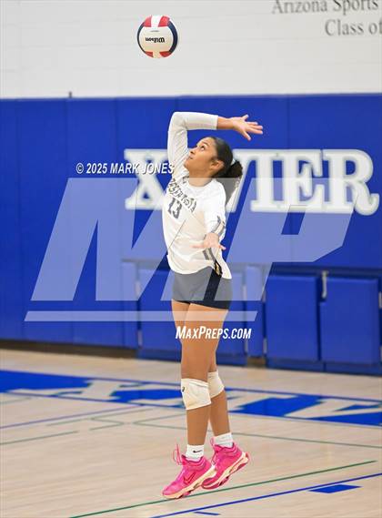 Thumbnail 3 in Xavier College Prep vs. Desert Vista (Senior Night) photogallery.