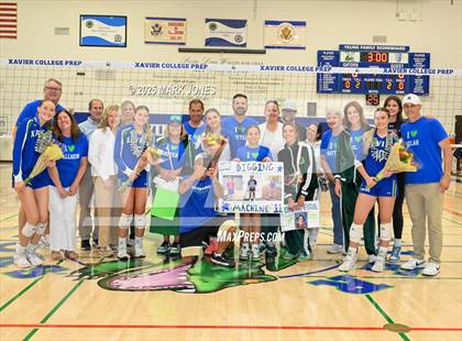 Thumbnail 3 in Xavier College Prep vs. Desert Vista (Senior Night) photogallery.