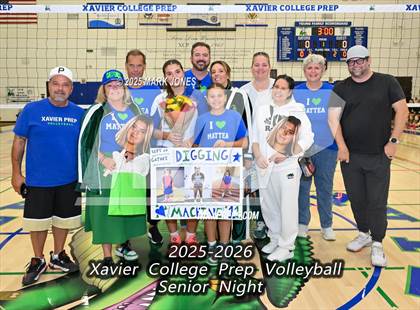 Thumbnail 2 in Xavier College Prep vs. Desert Vista (Senior Night) photogallery.