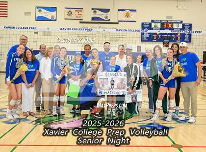 Thumbnail 1 in Xavier College Prep vs. Desert Vista (Senior Night) photogallery.