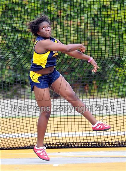Thumbnail 1 in CIF NCS Masters Track & Field Championships (Girls Discus) photogallery.