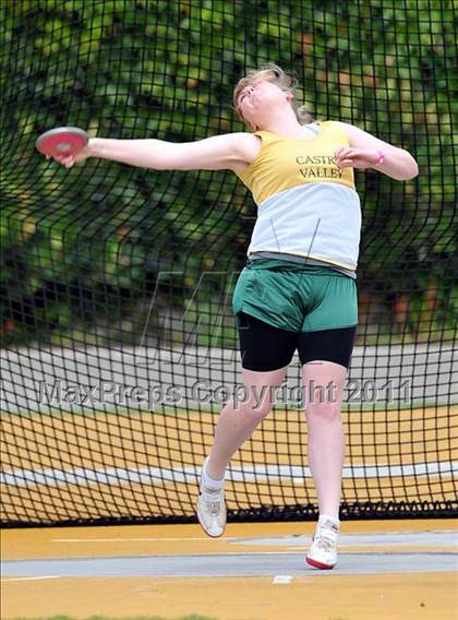 Thumbnail 2 in CIF NCS Masters Track & Field Championships (Girls Discus) photogallery.