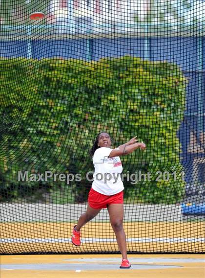 Thumbnail 3 in CIF NCS Masters Track & Field Championships (Girls Discus) photogallery.