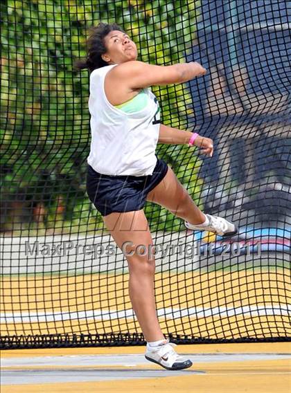 Thumbnail 3 in CIF NCS Masters Track & Field Championships (Girls Discus) photogallery.