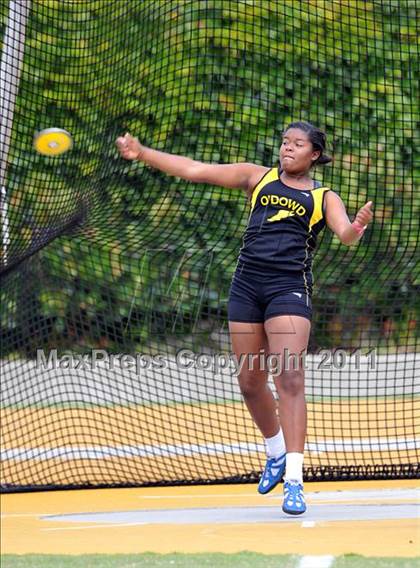 Thumbnail 1 in CIF NCS Masters Track & Field Championships (Girls Discus) photogallery.