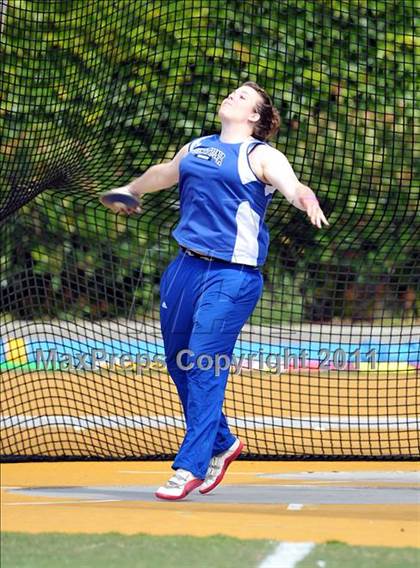 Thumbnail 2 in CIF NCS Masters Track & Field Championships (Girls Discus) photogallery.