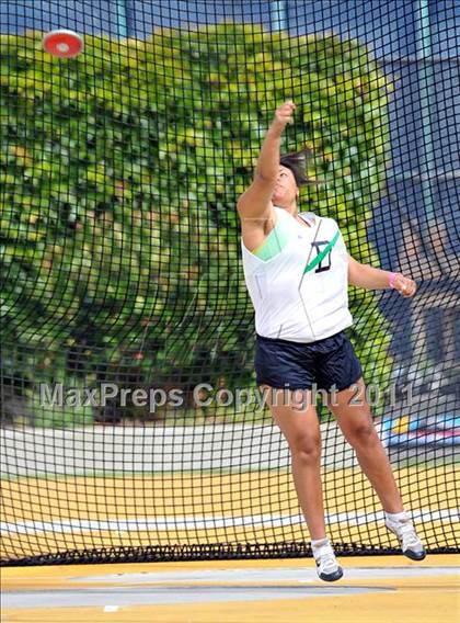 Thumbnail 2 in CIF NCS Masters Track & Field Championships (Girls Discus) photogallery.