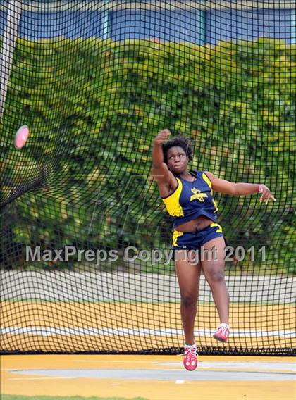 Thumbnail 2 in CIF NCS Masters Track & Field Championships (Girls Discus) photogallery.
