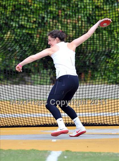Thumbnail 1 in CIF NCS Masters Track & Field Championships (Girls Discus) photogallery.