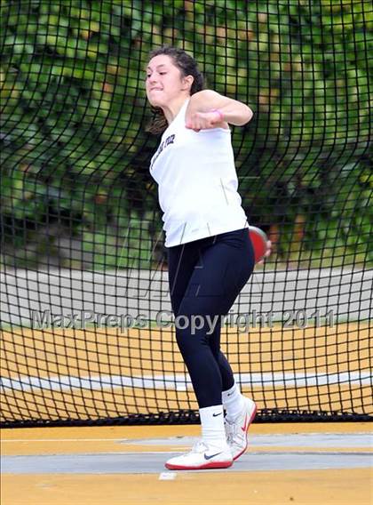 Thumbnail 2 in CIF NCS Masters Track & Field Championships (Girls Discus) photogallery.