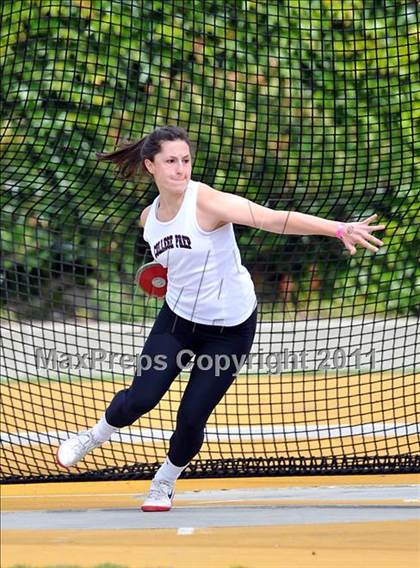 Thumbnail 2 in CIF NCS Masters Track & Field Championships (Girls Discus) photogallery.