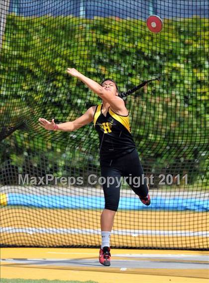 Thumbnail 3 in CIF NCS Masters Track & Field Championships (Girls Discus) photogallery.