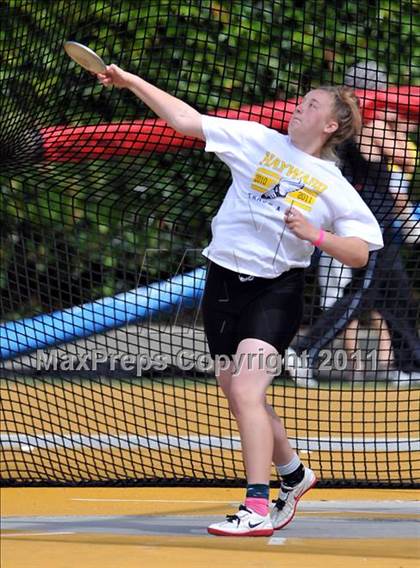 Thumbnail 1 in CIF NCS Masters Track & Field Championships (Girls Discus) photogallery.