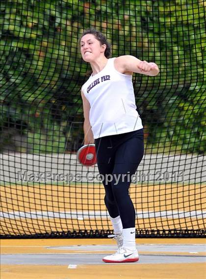 Thumbnail 3 in CIF NCS Masters Track & Field Championships (Girls Discus) photogallery.