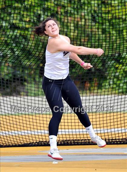 Thumbnail 2 in CIF NCS Masters Track & Field Championships (Girls Discus) photogallery.