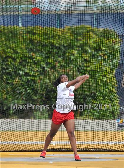 Thumbnail 2 in CIF NCS Masters Track & Field Championships (Girls Discus) photogallery.