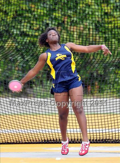 Thumbnail 1 in CIF NCS Masters Track & Field Championships (Girls Discus) photogallery.