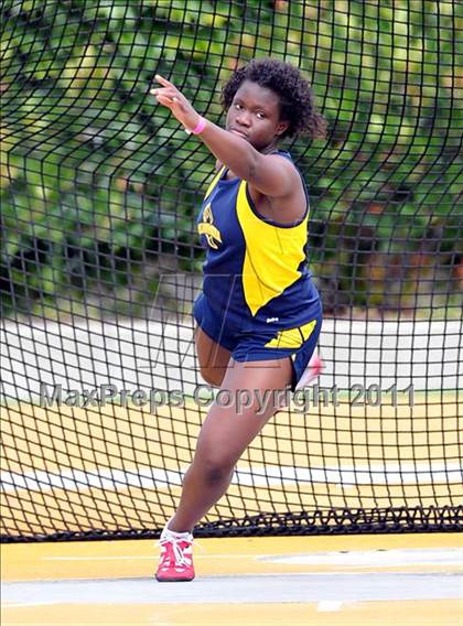 Thumbnail 2 in CIF NCS Masters Track & Field Championships (Girls Discus) photogallery.