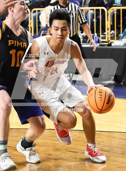Thumbnail 3 in Pima vs. Scottsdale Christian Academy (AIA 2A Semifinal) photogallery.