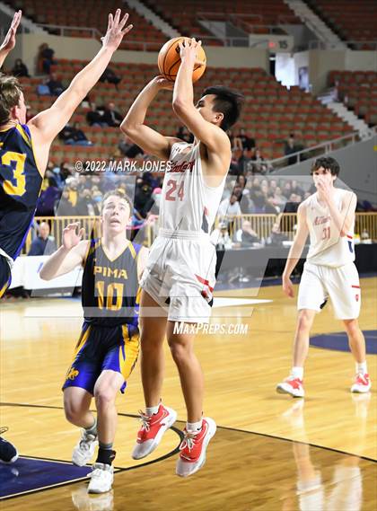 Thumbnail 2 in Pima vs. Scottsdale Christian Academy (AIA 2A Semifinal) photogallery.