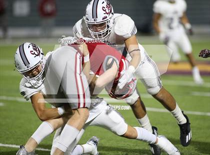 Thumbnail 2 in Ennis vs Woodrow Wilson (UIL Class 5A Divison II Bi-District Playoff)  photogallery.