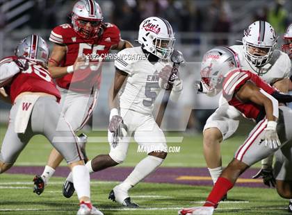 Thumbnail 3 in Ennis vs Woodrow Wilson (UIL Class 5A Divison II Bi-District Playoff)  photogallery.