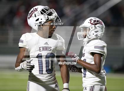 Thumbnail 2 in Ennis vs Woodrow Wilson (UIL Class 5A Divison II Bi-District Playoff)  photogallery.