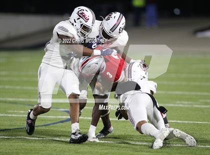 Thumbnail 2 in Ennis vs Woodrow Wilson (UIL Class 5A Divison II Bi-District Playoff)  photogallery.